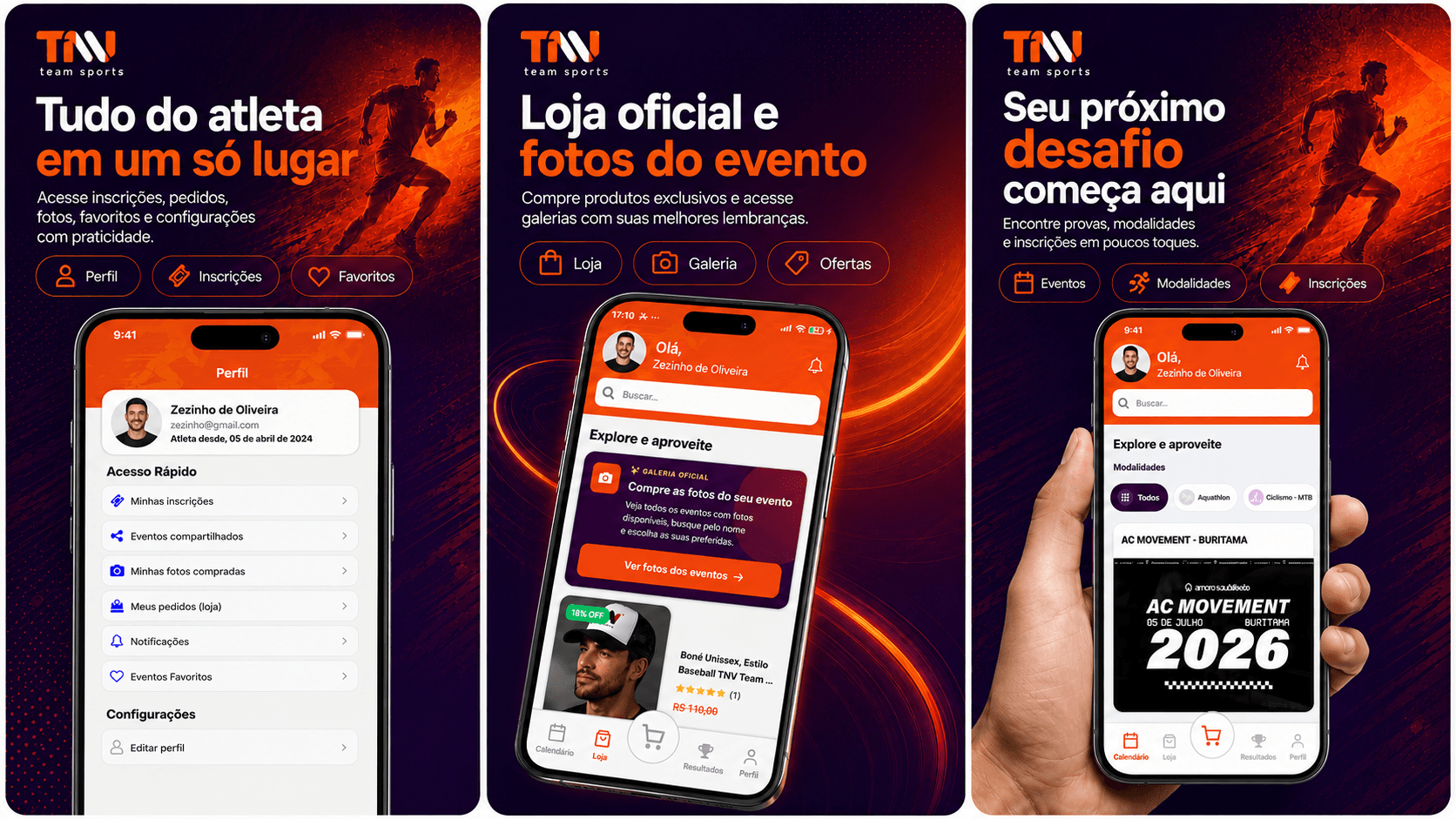 Projeto TNV Team Sports — App